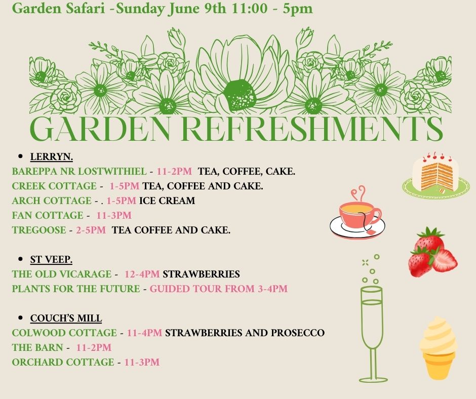 Lerryn School Association Garden Safari Event. Lerryn